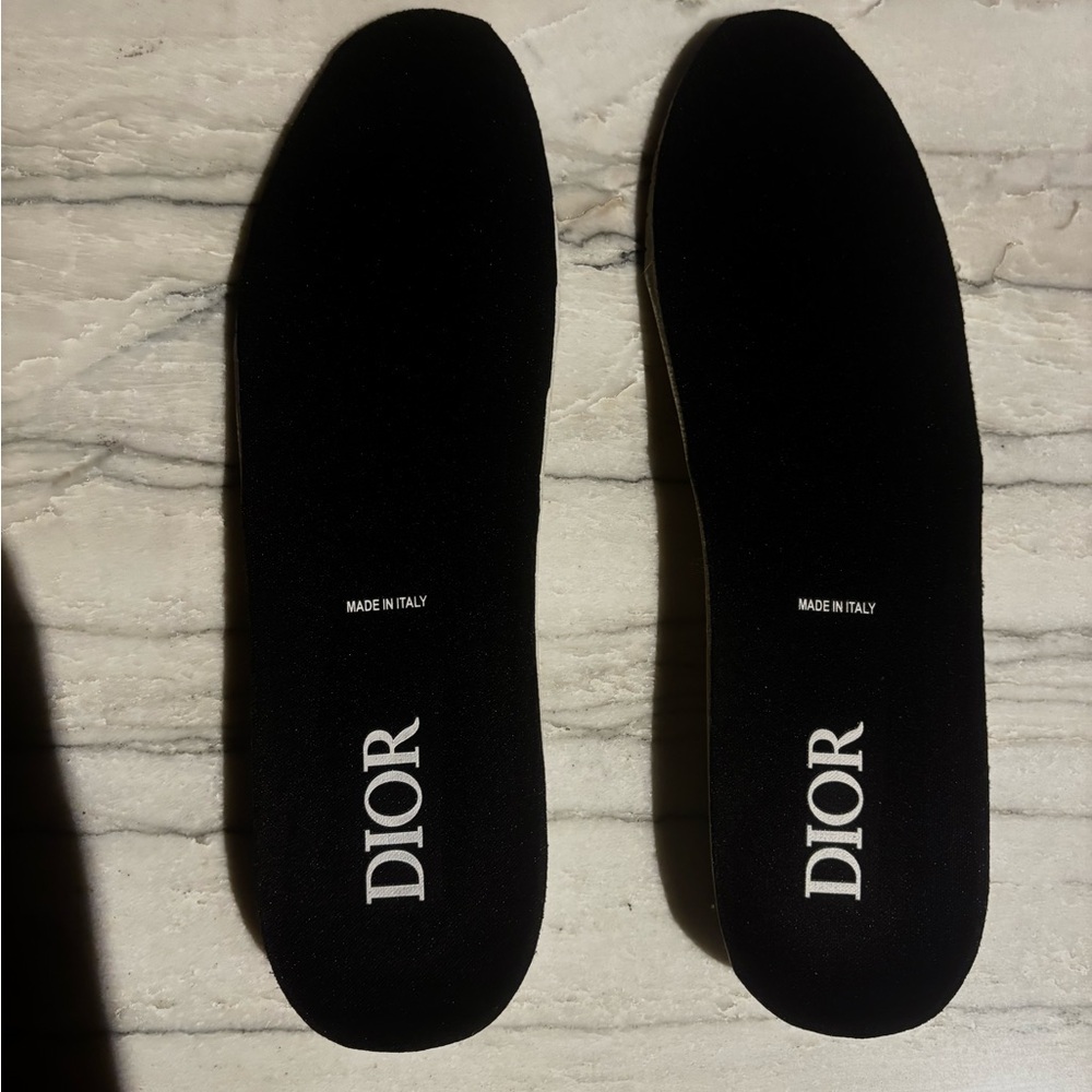 Dior Monogram High-Top Sneakers - Navy and White - Picture 12 of 16